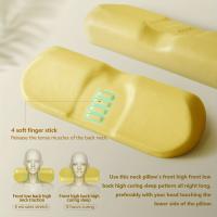 1pc Almohada cervical ergonómica - Refuerzo de espuma de memoria para alivio de cuello rígido, tejido ligero, lavable a mano, tejido llano, 30 hilos, tejido no textil, sin impresión - Soporte de cuello definitivo para comodidad al dormir y alineación de - details 4