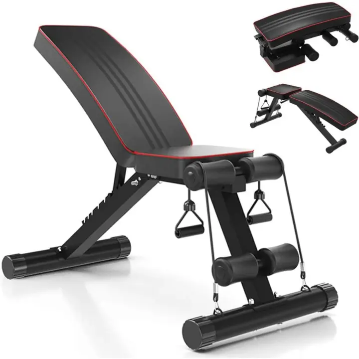Pesas Ajustables - Bancos de Pesas utilitarios para Entrenamiento de Cuerpo Completo, Banco de declive Plegable Inclinado Prensa para Gimnasio en casa - 1