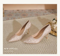 Zapatos de novia principal 2025 diseño francés Tacones altos y estilizados - details 21