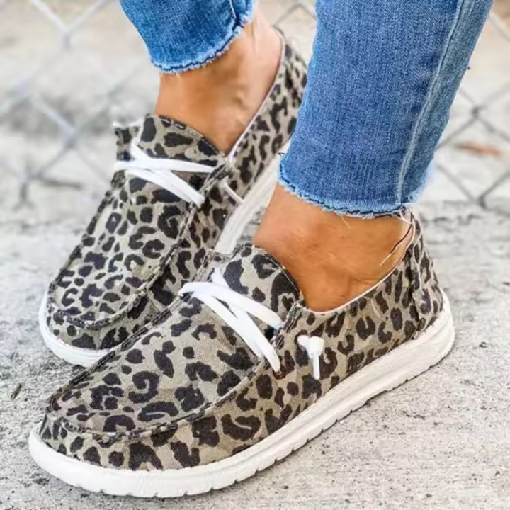 Zapatos planos estampados informales para mujer, zapatos de moda de verano - 1