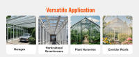 SucceBuy Paneles de invernadero de policarbonato, impermeables, con protección UV, resistentes a impactos para jardín - details 2