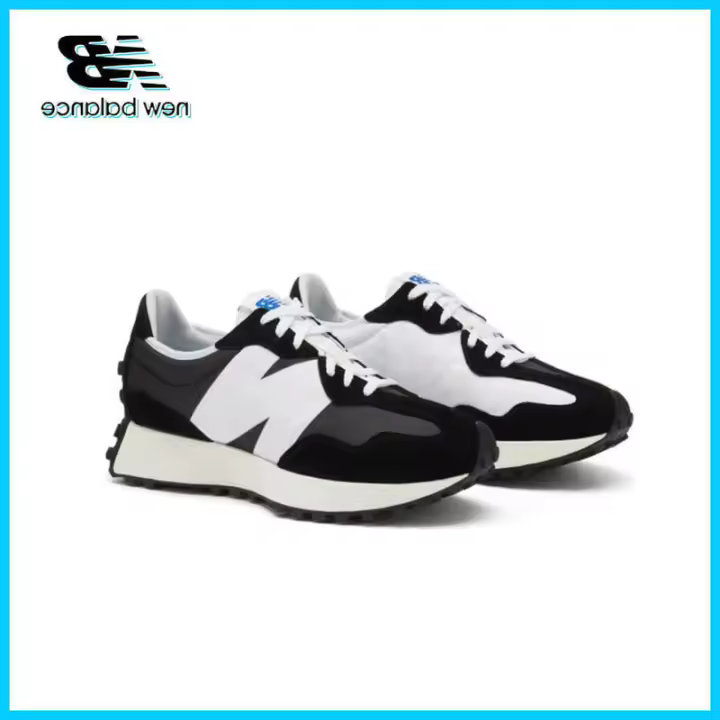 LETEN 【100% Original】 En stock NB 327 Retro ing tela cuero absorción de impactos antideslizante resistente al desgaste transpirable pegatinas de pared bajas - 1