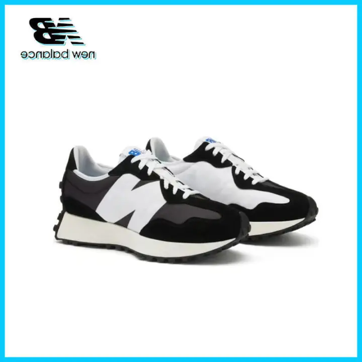 LETEN 【100% Original】 En stock NB 327 Retro ing tela cuero absorción de impactos antideslizante resistente al desgaste transpirable pegatinas de pared bajas - 1