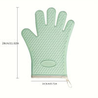Manoplas resistentes al calor para horno microondas, guantes de aislamiento gruesos, estilo Simple, 1/2 piezas - details 3