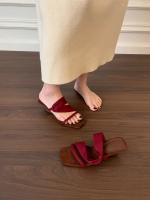 Sandalias Platas para Mujer 2025 Diseño Francés con Cuerno Abierto y Tallón - details 21