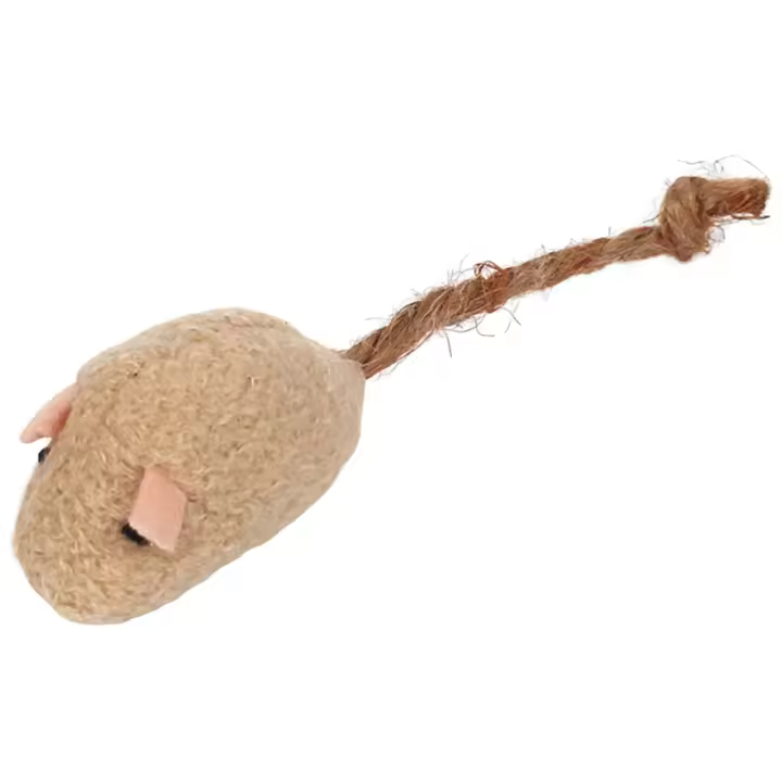 Ratón de peluche interactivo para mascotas, juguete divertido para gatos, hierba gatera, colorido, lindo, accesorios para gatos - 1