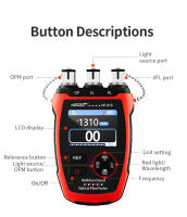 Noyafa NF-919 medidor de potencia 3 en 1 fuente de luz estable VFL REF localizador Visual de fallos herramienta de prueba de fibra óptica de luz roja - details 13