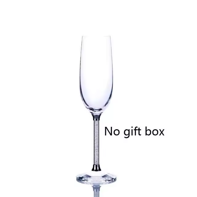 Copa de vino de boda, copas de champán únicas, regalo de fiesta de cristal, copa de cristal para tostado, aniversario de cristal - 1