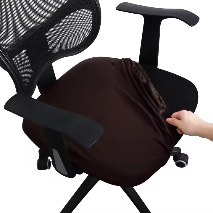 1 Juego de Funda para silla de oficina, cubierta para silla de oficina,Estilo Cuero,Cubierta para asientos de ordenador, no Incluye Sillas - 1