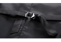 Chaleco steampunk dorado para hombre, talla asiática sin mangas, chaleco delgado, azul, rojo, plateado - details 11