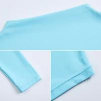 Top deportivo de manga larga, cuello redondo, ajustado, ligero y elástico para mujer - details 14
