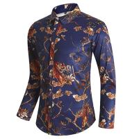 Camisa de negocios con imprimación numérica para hombres, camisas para manches longues, camisas para fumar, décontracté, fête, boîte de nuit, plage, printemps, mode automne - details 34