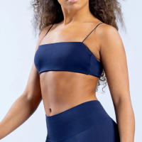Nuevo sujetador de tiras de tacto suave sin costuras de LICRA para mujer, ropa interior deportiva transpirable elástica para Fitness, ropa interior deportiva de ocio - details 8