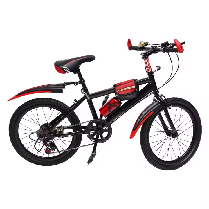 Bicicleta de Montaña Unisex, bici de acero duro con freno, multiengranaje, 20 pulgadas - 1