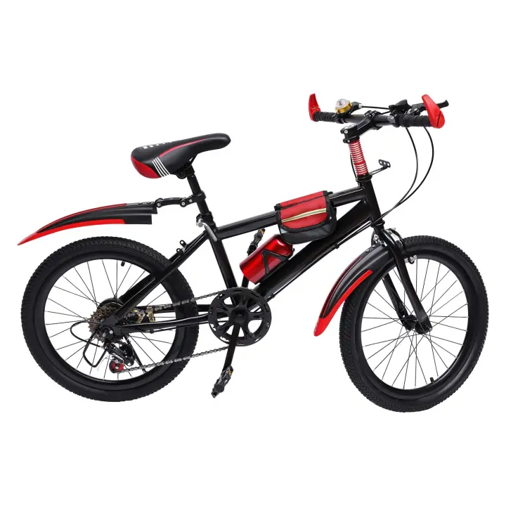 Bicicleta de Montaña Unisex, bici de acero duro con freno, multiengranaje, 20 pulgadas - 1