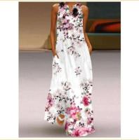 Vestidos de fiesta con estampado 3D sin mangas largos de verano para mujer, vestido informal de playa para mujer, ropa de primavera - details 2