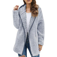 Abrigo de manga larga de Color liso para mujer, ropa de otoño para la escuela, oficina, salón, diario - details 7