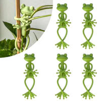 2 unidades de amarre de planta en forma de rana, Cable reutilizable, planta de jardín, vid, flor, Clip vegetal, soporte Flexible ajustable para tallo - details 1