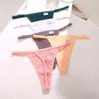 Bragas de mujer, tangas de algodón, cintura ajustable, Tanga Sexy de Color sólido, ropa interior íntima sin costuras para mujer, lencería S-XL - details 12