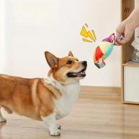 Divertido platillo volador de felpa de arcoíris, juguetes para perros, juegos de entrenamiento interactivos al aire libre, juguete para masticar, mascotas, discos voladores, juguetes, accesorios para perros - details 5
