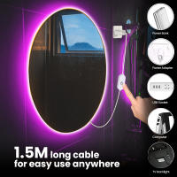 Tira de luces LED COB de 5MM, 5V, 320LED/m, cinta Flexible FOB COB con interruptor táctil de 1,5 m, alimentación USB, luces LED regulables, 3000K-6000K - details 7