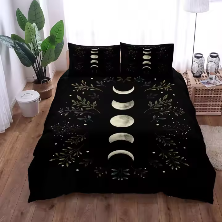 Juego de funda nórdica Olive Garden N Serpent Mystery con estampado 3D King Queen, juego de ropa de cama doble, tamaño individual - 1