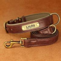 Juego Collar correa perro PU, collares cuero liso, suaves duraderos, de 5 pies, ustables para perros pequeños y medianos - details 7