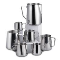Jarra de acero inoxidable para espumar lechejarra de caféEspressocafé humeanteBarista Lattetaza de espuma de crema - details 0