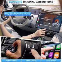 Adaptador inalámbrico Mini Android Auto y adaptador inalámbrico Carplay, adaptador inalámbrico Carplay 2 en 1 Para Carplay con Cable OEM Android Auto Car, adaptador inalámbrico CarPlay para iPhone IOS 10+/Android 11+, USB-C/USB - details 2