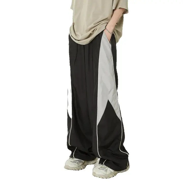 Pantalones Casuales de Talla Grande para Hombres Tejido de Composición Versátil Largo Completo - 1