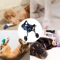 Pata trasera ajustable para discapacitados, ayuda de movilidad para perros, patas de rehabilitación ligeras para mascotas, silla de ruedas para caminar, herramientas de carrito - details 15