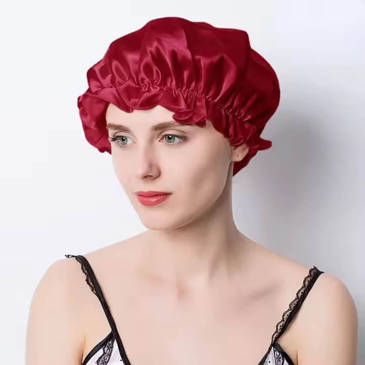 Gorro de Sueño de Seda de Lujo Talla Grande 100 Gorros para Perdida de Cabello para Mujeres - 1