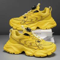 Logotipo de Dropshipping para correr para hombres, plataforma gruesa y transpirable, zapatos deportivos informales para caminar para hombres - details 1