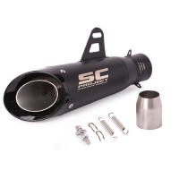 Escapamiento de Motocicleta Universal RESPRACE Silenciador Redondo para Honda Longitud de 51mm - details 1