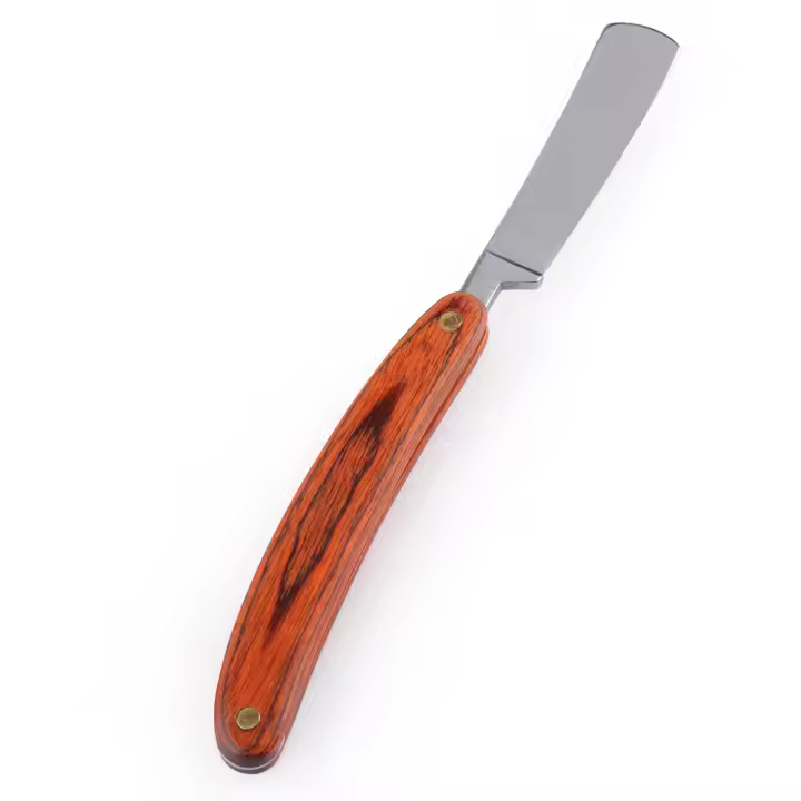 Maquinilla de afeitar de acero inoxidable para hombre, navaja de afeitar Manual, recta, de alta calidad, modelo Gold Dollar 66 - 1
