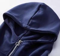 Sudadera con capucha para hombre DEC, jersey de lana pesada de algodón de alta calidad, sudadera con cremallera en los hombros caídos, jersey - details 5