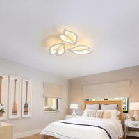 Goeco Lámpara LED Moderna y Creativa de Diseño de Flores, 45W, Luces Calientes Blancas, Montaje Semi-Flush, Material de Aluminio, Eficiencia Energética - details 8
