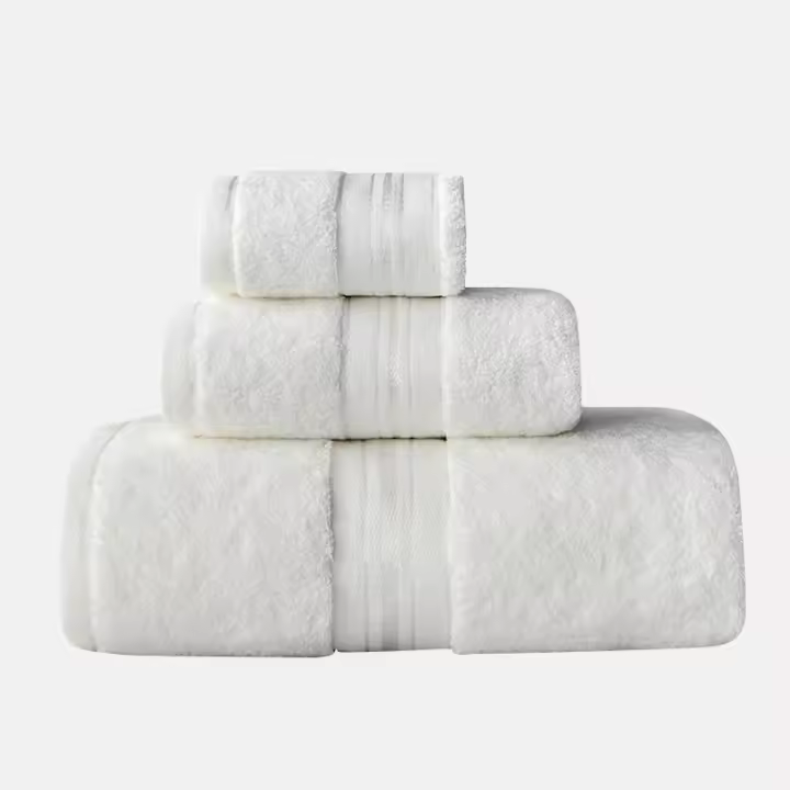 coolazy Juego de toallas de baño 100% algodón para adultos, en varios colores, Toallas de Baño suaves y absorbentes, Pack 1 Manos + 1 Baño + 1 Ducha 34X35cm+ 34x75cm +70x150cm - 1