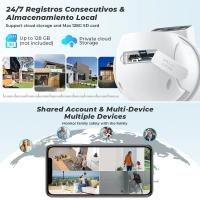 Cámara Wifi de doble lente 4K de 8MP para exteriores, cámara de seguridad PTZ con Zoom 10X, visión nocturna, cámara de movimiento automático, aplicación Espion Wifi P6Slite - details 11
