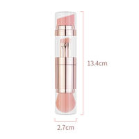 Brocha cosmética para base en polvo, cerdas de fibra Artificial sin crueldad, portátil, fácil de limpiar - details 1