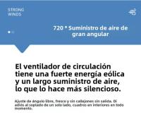 Ventilador Silencioso Potente Refrigeración de Funcionamiento Inclinación Variable de 360° - details 11