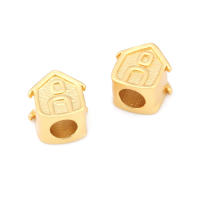 Pulseras de Brass Dorado Mate 4PCS Grande Agujero Abalorios para Hacer Joyas DIY - details 13