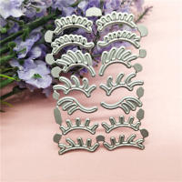 Lindo molde de pestañas troqueles de corte de Metal para álbum de recortes sellos y troqueles para tallar tarjetas de felicitación de papel, fabricación de artesanías en relieve - details 2