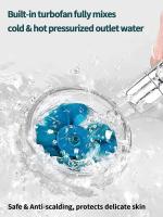 Ventilador Turbo para Ducha Cabeza de Alta Presión con 5 Filtros Spray de Cuerpo para Baño para Mejoras del Hogar - details 6