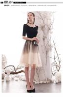 Vestido de noche con degradado de cielo estrellado, nuevo estilo de verano, vestido francés pequeño, de gama alta, elegante, pequeño y Popular - details 7