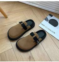 Zapatos clásicos, zuecos de ante, pantuflas, cómodos zuecos de mujer para uso doméstico en interior y exterior. - details 2