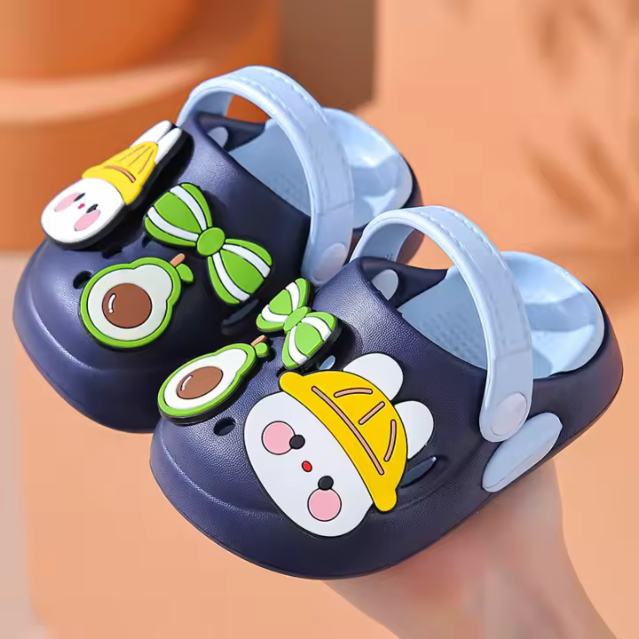 Zapatos de agujero de los niños, nuevo bebé de los niños de verano de las niñas de dibujos animados baotou suelas suaves de 1-6 años de edad 2 zapatillas frescas antideslizantes para niños medianos y pequeños - 1