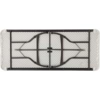 Mesa rectangular ultrarresistente de granito blanco, Mesa exterior e interior para jardín, terraza, eventos y catering - details 2