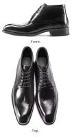 Zapatos con cordones transpirables de corte alto para hombre, botas de cuero italiano para hombre, zapatos - details 1