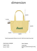 Bolso de hombro informal con estilo, bolso de lona para niñas, bolso grande para ir de compras y bolso de playa, asas cómodas, bolso de hombro ins para mujer de gran capacidad, bolso de mano, bolso perezoso de ocio literario de estilo coreano - details 0